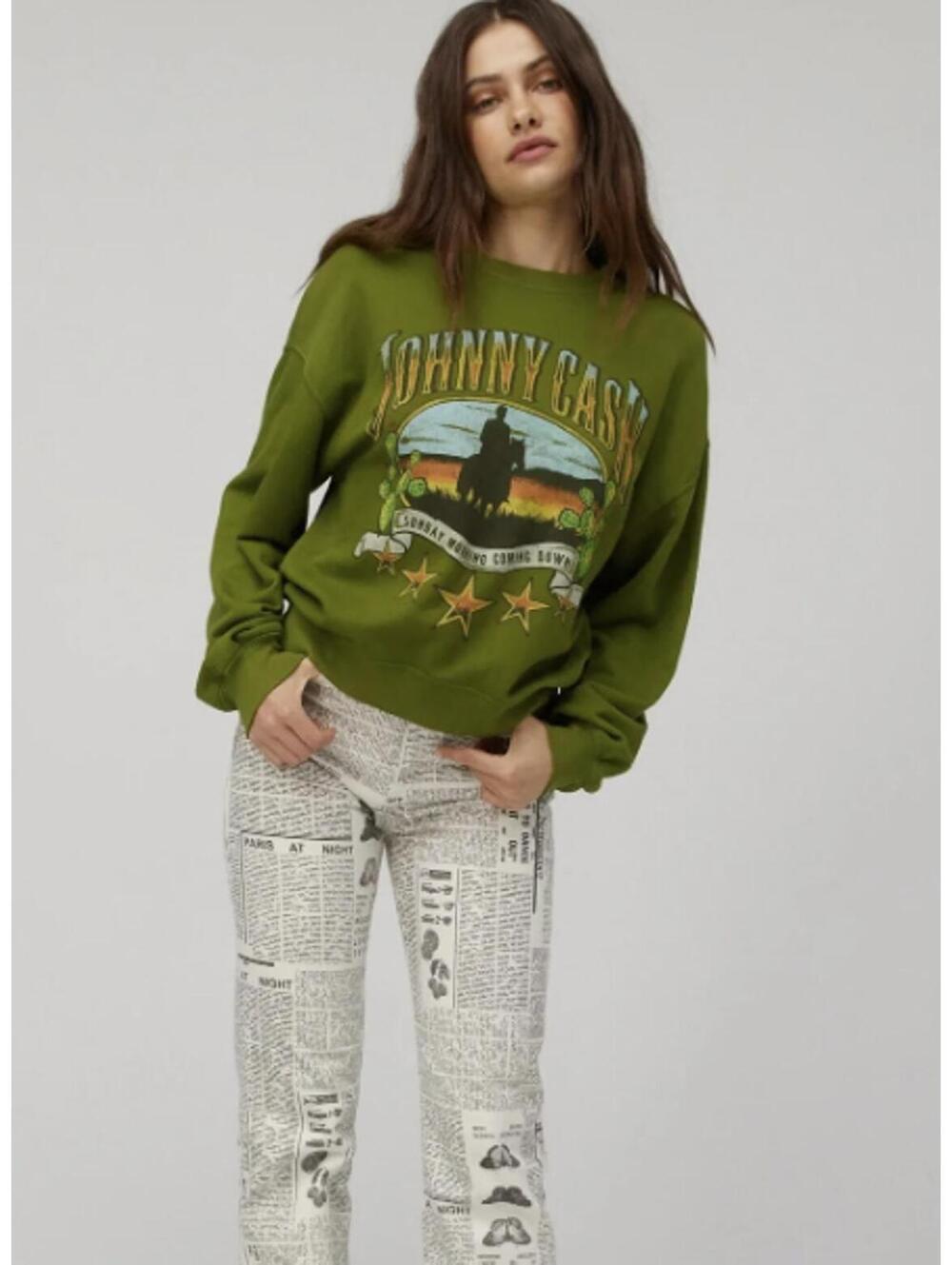 Daydreamer Johnny Cash Sunday Morning Sweatshirt (S)